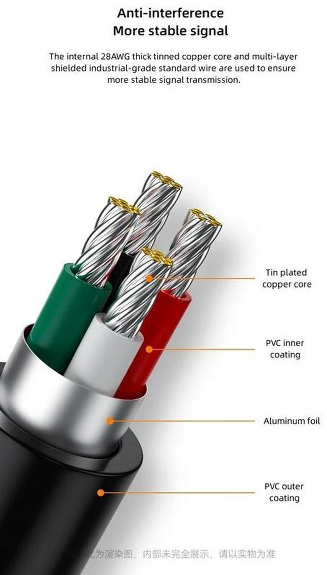 Alt view image 12 of 14 - DTECH IOT5077(GR) USB to RJ45 RS485 Serial Cable - 1M PLC Programming Cable with 3Mbps Speed & 10KV ESD Protection