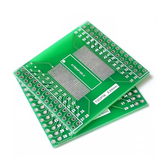 Alt view image 4 of 4 - TSOP56 TSOP48 to DIP56 Adapter PCB Board for AM29 series IC 0.5mm 0.65mm pitch transfer board