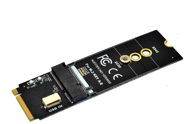 Alt view image 8 of 12 - M.2 Wifi Adapter M.2 M Key to A+E Key Slot Wifi Bluetooth Network Card NGFF NVMe PCI express SSD Port to E key Slot Wifi Adapter