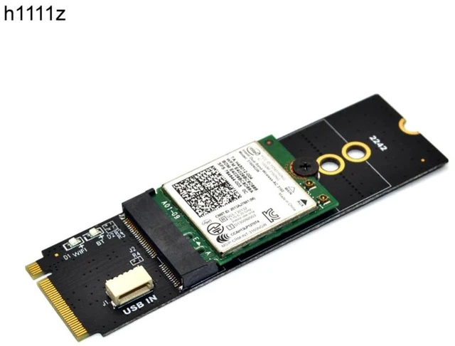 Alt view image 10 of 12 - M.2 Wifi Adapter M.2 M Key to A+E Key Slot Wifi Bluetooth Network Card NGFF NVMe PCI express SSD Port to E key Slot Wifi Adapter