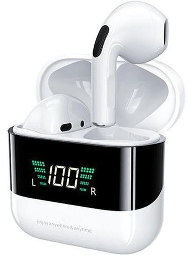 Alt view image 8 of 14 - True Wireless Earbuds In-Ear Headphones with Case, LED Power Display Bluetooth Earbuds Waterproof Ear Phones for Running Sports Working-out Gym Ear Buds Wireless Bluetooth Earbuds for iPhone Android