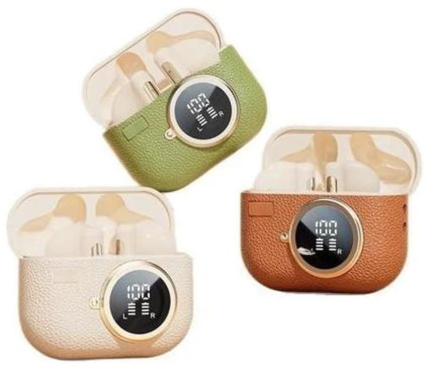 Alt view image 5 of 8 - The new cross-border BT33 wireless Bluetooth headphones are semi-in-ear noise-cancelling, sporty, retro, long-lasting and high-quality mobile phones
