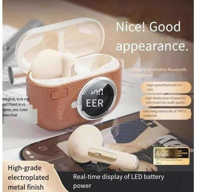 Alt view image 6 of 8 - The new cross-border BT33 wireless Bluetooth headphones are semi-in-ear noise-cancelling, sporty, retro, long-lasting and high-quality mobile phones