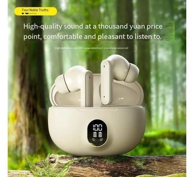 Alt view image 8 of 8 - NE-103 digital display wireless noise-cancelling Bluetooth headphones, painless tws gaming universal Bluetooth headphones with large battery life