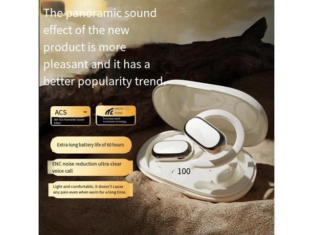 Alt view image 7 of 8 - Over-ear Bluetooth headphones, non-in-ear wireless headphones, painless when worn for a long time, high-quality sound sports headphones, specially designed for running