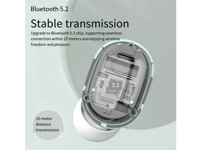 Alt view image 9 of 10 - The wireless in-ear E6S Bluetooth headphones are cute, noise-cancelling, sports, high-quality sound, long-lasting and suitable for smartphones