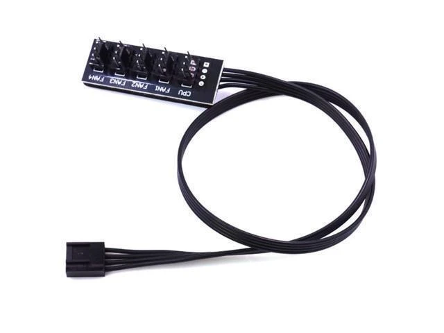 Alt view image 7 of 10 - 40cm 1 to 5 4-pins Molex TX4 PWM CPU Cooler Case Chasis Cooling Fan Power Cable Hub Splitter Adapter PWM 4Pin Fan Hub Controller