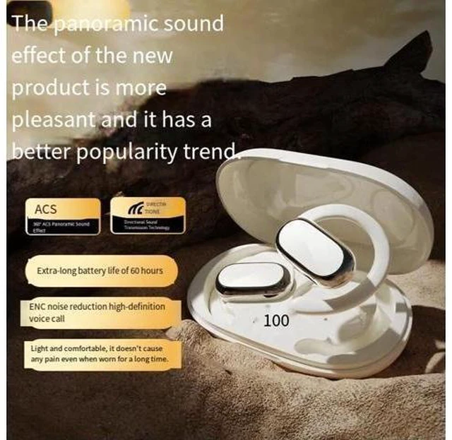 Alt view image 6 of 8 - New cross-border non-in-ear wireless headphones that don't hurt when worn for a long time, high-quality sports headphones