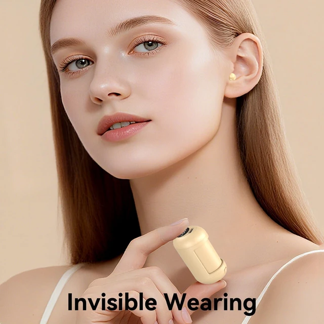 Alt view image 8 of 10 - Invisible Mini Small Tiny Earbuds Wireless Bluetooth ENC Noise Cancelling In Ear Buds Discreet Headphones Hidden Low-Profile Earphones for Small Ear Canals Men Women Sleep Audiobooks Work Sports