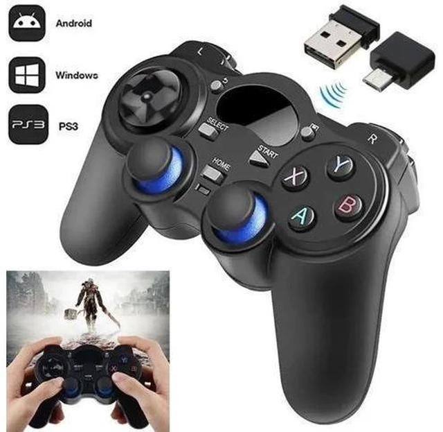 Alt view image 6 of 10 - 2.4G Wireless Game Gamepad Joystick With USB Converter Adapter For Android TV Box Tablets PC Game Joystick Controller