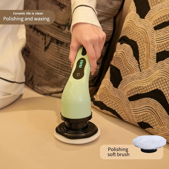 Alt view image 11 of 14 - Electric Spin Scrubber, Cordless Power Cleaning Brush for Kitchen Bathroom Floor Tile, Multi-Function Handheld Cleaner Tool white 3-in-1