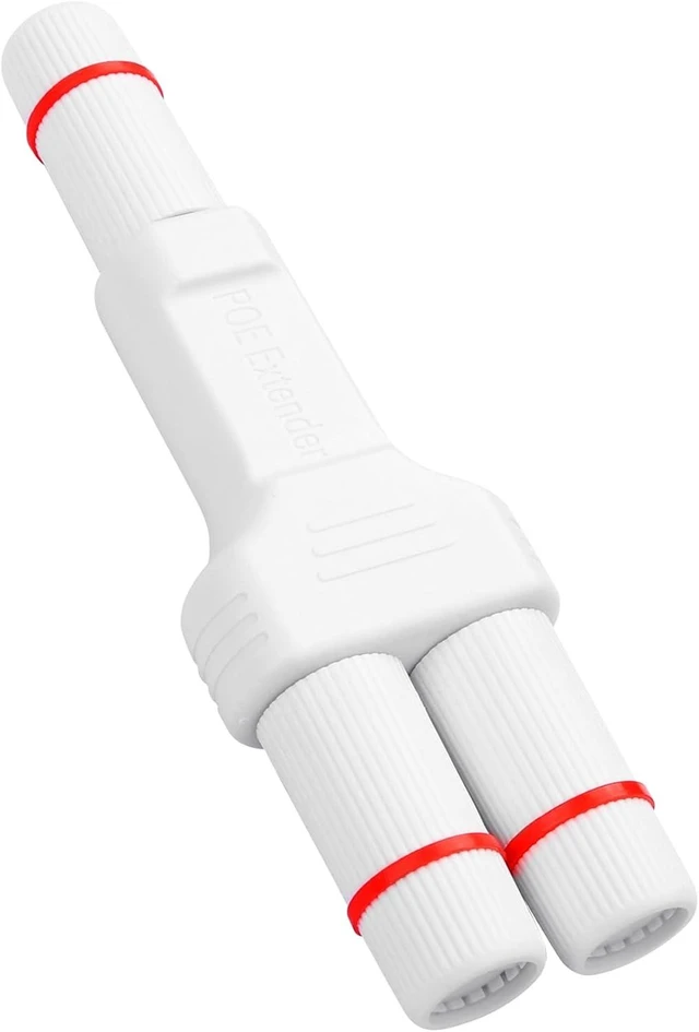 Alt view image 8 of 14 - IP67 Waterproof PoE Extender POE Splitter 1 in 2 Out Extender 100m Extension 10/100Mbps Ethernet Outdoor PoE Repeater for IP Camera Plug and Play