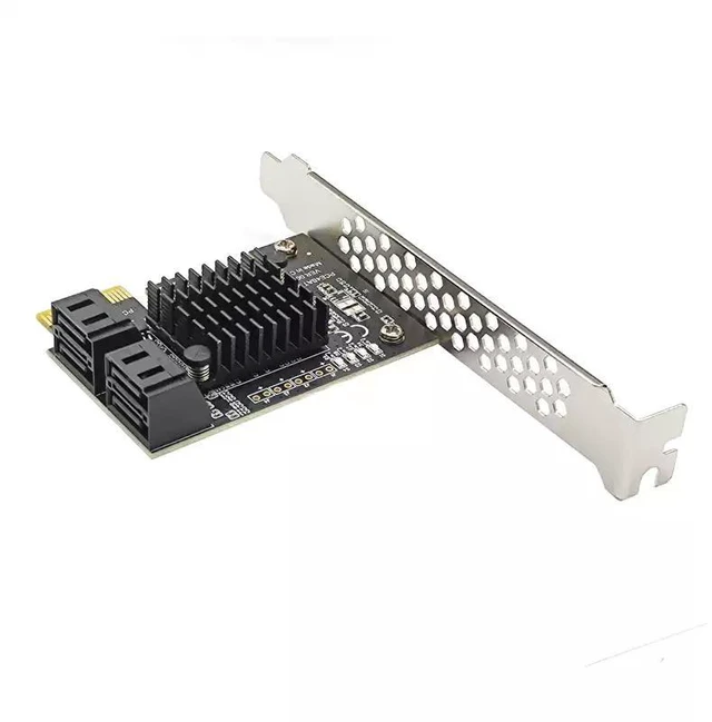 Alt view image 7 of 12 - PCIe 3.0 to 4/8 Port SATA 3.0 Adapter 6Gbps, ASM1064 Controller, for SSD Hard Drive