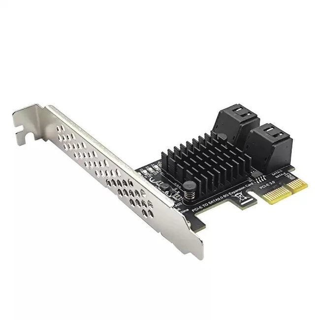 Alt view image 9 of 12 - PCIe 3.0 to 4/8 Port SATA 3.0 Adapter 6Gbps, ASM1064 Controller, for SSD Hard Drive