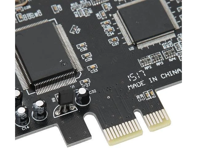 Alt view image 14 of 14 - PCIe Sound Card, Sound Card 6 Channels Stereo Desktop Audio Signal Conversion Hardware with Driver CD for Windows 7/Vista/XP 32/64bit