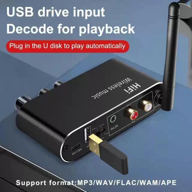 Alt view image 9 of 12 - AUX Optical Fiber Type-c Bluetooth-compatible 5.1 Mobile Pho