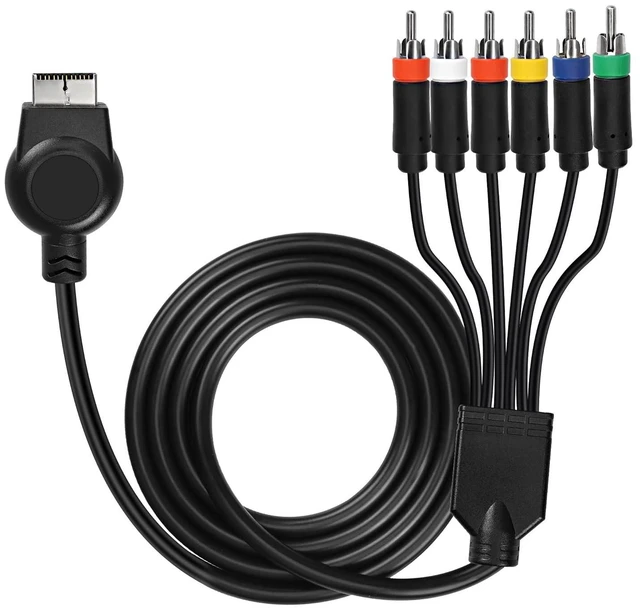 Alt view image 8 of 14 - PS3 PS2 Component AV Cable,HD Audio Video Cable 5RCA YPbPr Component + RCA Video Audio Cable for PS2/PS3 Console - 1.8M, Black