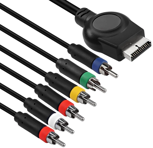 Alt view image 11 of 14 - PS3 PS2 Component AV Cable,HD Audio Video Cable 5RCA YPbPr Component + RCA Video Audio Cable for PS2/PS3 Console - 1.8M, Black