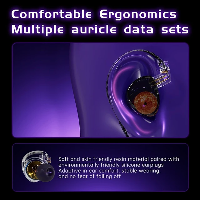 Alt view image 12 of 14 - CCA ND Planet IEM Earphones: 12mm Dual Magnetic Drivers, HiFi Gaming Earbuds with Detachable 2-Pin Cable, Noise Isolating in-Ear Monitors for Musician Audiophile Singer DJ