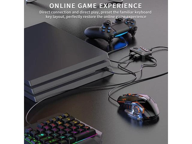 Alt view image 7 of 10 - Keyboard Mouse Converter, Portable USB C Keyboard and Mouse Adapter Delay Game Controllers Adapter Converter for PS3/for /for Xbox360/for Xbox ONE