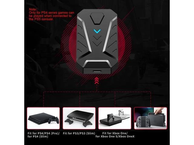 Alt view image 8 of 10 - Keyboard Mouse Converter, Portable USB C Keyboard and Mouse Adapter Delay Game Controllers Adapter Converter for PS3/for /for Xbox360/for Xbox ONE