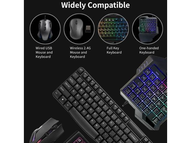 Alt view image 9 of 10 - Keyboard Mouse Converter, Portable USB C Keyboard and Mouse Adapter Delay Game Controllers Adapter Converter for PS3/for /for Xbox360/for Xbox ONE