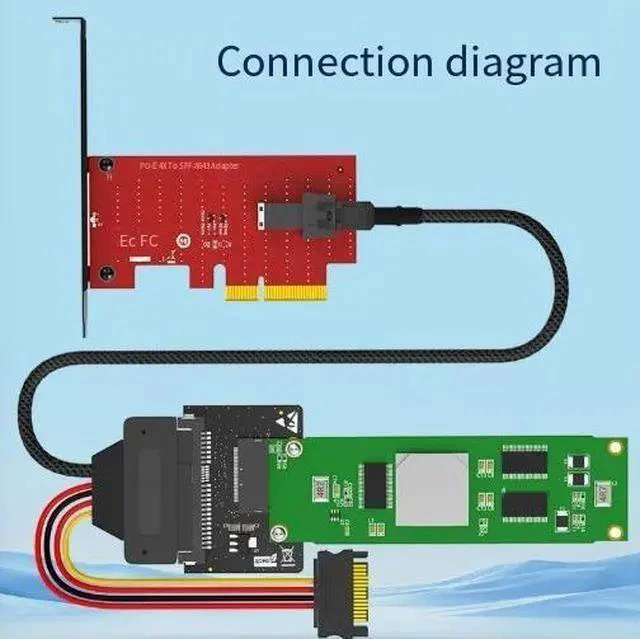 Alt view image 15 of 16 - EDSFF E1.S to U.2 SFF-8639 Adapter Convert E1.S SSD to U.2 Interface, PCIe Gen5 Ready, for Enterprise Data Center & Server Storage Expansion