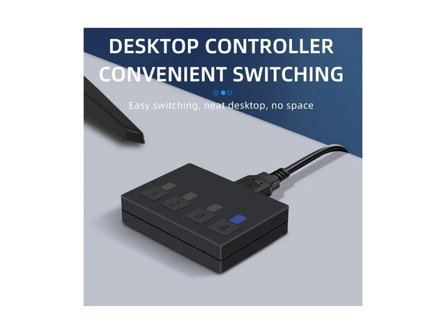Alt view image 10 of 14 - 8K@60HZ / 4K@120HZ USB HDMI KVM Switch 4 in 1 Out USB HDMI KVM Switcher for Mouse Keyboard Sharing for PC Laptop Win7 Win10 MAC eokCXOY