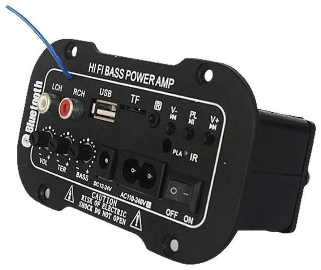 Alt view image 6 of 10 - D5 Bluetooth Amplifier Board 12V/24V/220V Universal, Outdoor Speaker Amp, Car/Home Audio Board