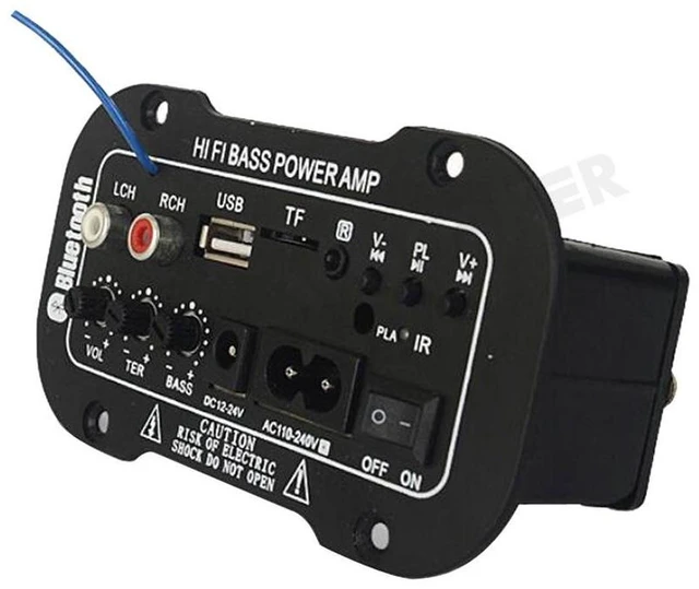 Alt view image 10 of 10 - D5 Bluetooth Amplifier Board 12V/24V/220V Universal, Outdoor Speaker Amp, Car/Home Audio Board