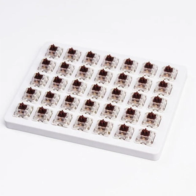 Alt view image 8 of 8 - GATERON G Silver Pro Keyboard Switches, RGB LED Linear Pre Lubed 45gf Compatible for Gaming MX Mechanical Keyboard 3 Pin Key Switches(Silver, 35PCS)