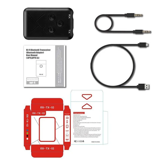 Alt view image 10 of 15 - 2-in-1 Wireless Bluetooth Transmitter & Receiver 3.5mm Bluetooth 4.2 Audio Adapter, Dual Mode for TV/Car/Speaker