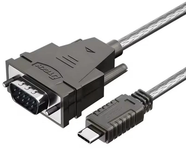 Alt view image 8 of 14 - DTECH IOT5066 USB-C to DB9 RS232 Serial Adapter Cable - 0.5-3M, 1Mbps, for Modern Laptops, Tablets & Industrial Devices
