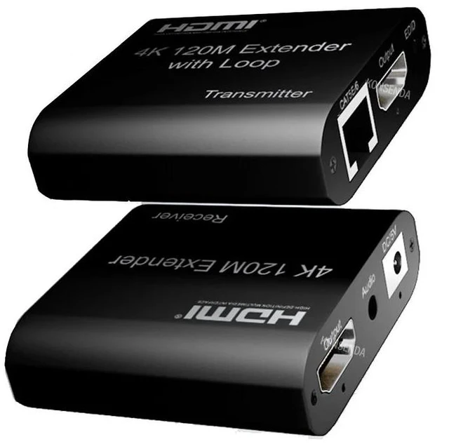 Alt view image 8 of 13 - 4K HDMI Extender 120M over CAT5e/6 RJ45 1080P 60M HDMI to Ethernet Rj45 Extender kit with Audio EDID for PS5 HDTV PC laptop TV(USB Cable)
(1080P 60M No Audio)