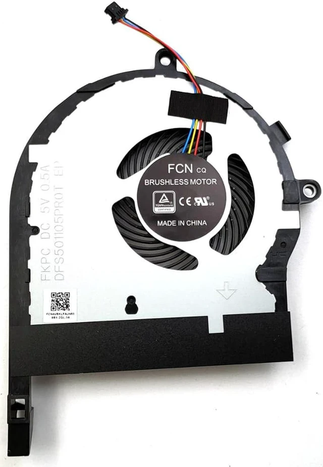 Alt view image 7 of 8 - New For ASUS TUF Gaming FX504GE FX504GE-AH53 FX504GE-BS73 FX504GE-ES52 FX504GE-ES72 Laptop CPU & GPU Cooling Fan One Pair