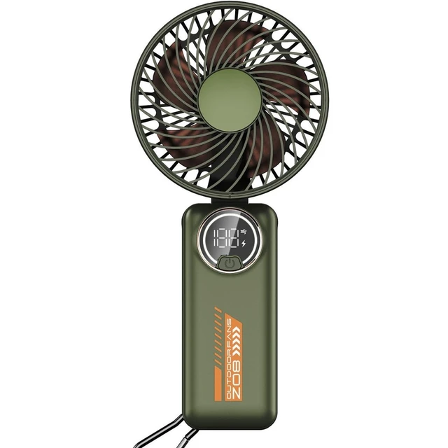 Alt view image 5 of 8 - New Model Foldable Digjtal Display fan - Desktop Portable silent Hanging Neck Outdoor UsB chargingsmall Fan