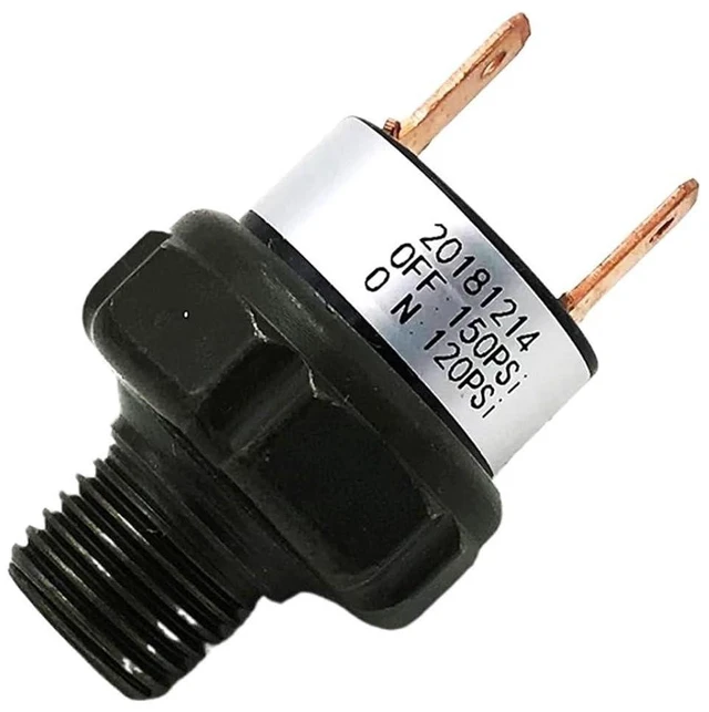 Alt view image 6 of 10 - 120-150 PSI NPT 1/4 Type Air Pressure Switch Pressure Sensor 12V(120-150 PSI)