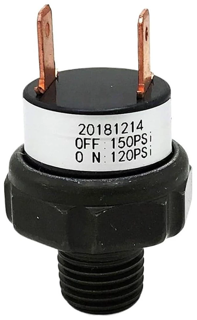Alt view image 7 of 10 - 120-150 PSI NPT 1/4 Type Air Pressure Switch Pressure Sensor 12V(120-150 PSI)