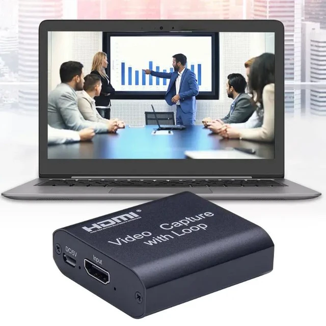 Alt view image 8 of 10 - Video Capture Card Screen Recorder USB2.0 1080P High Definition Game Capture Streamer Device with Loop