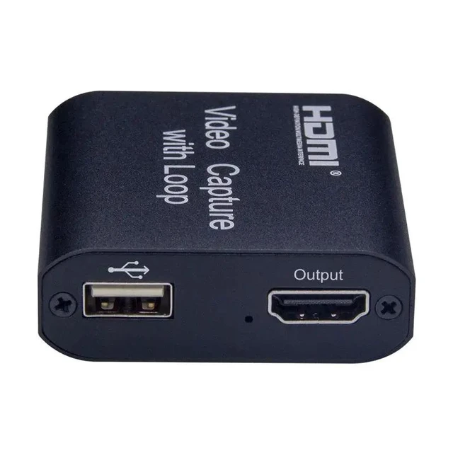 Alt view image 9 of 10 - Video Capture Card Screen Recorder USB2.0 1080P High Definition Game Capture Streamer Device with Loop