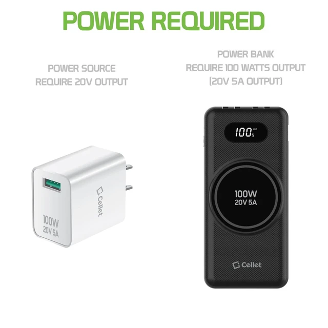 Alt view image 10 of 12 - 16ftMini USB-C to DC Power Cable Cord / 5-Meter / 16-Feet 100W Input USB Type C to DC Cable