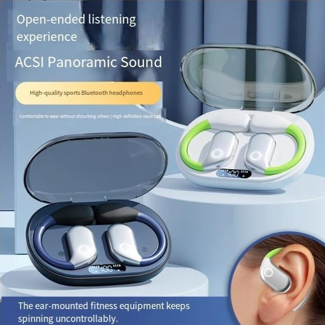 Alt view image 8 of 8 - M82 Portable OWS True Wireless Bluetooth Headset Open-Ear Over-Ear Design, Sports Running, Noise Cancelling, Bluetooth 5.4