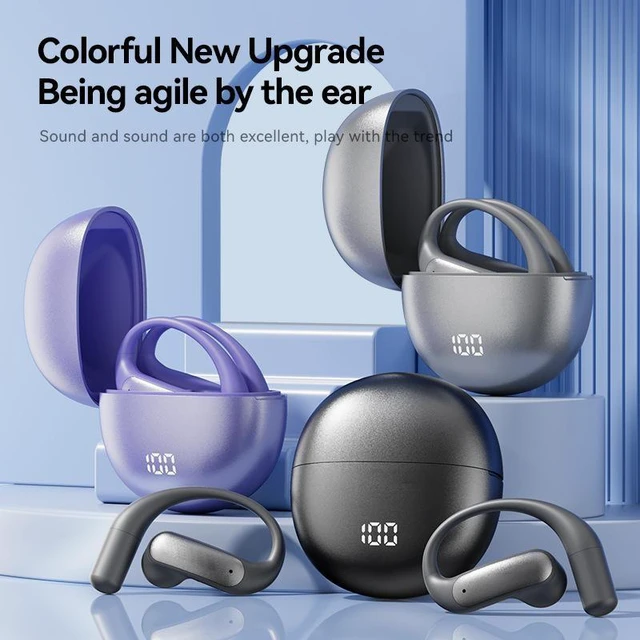Alt view image 8 of 8 - M118 AI Smart Translation Bluetooth Headset OWS Open-Ear True Wireless, Hi-Fi Sound, Over-Ear Hanging, Bluetooth 5.4