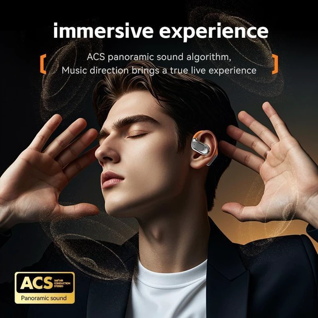 Alt view image 7 of 10 - M113 Rotatable Over-Ear Bestseller Bluetooth Headset OWS Open-Ear, Wireless, Bluetooth 5.4, Type-C, High Performance Battery