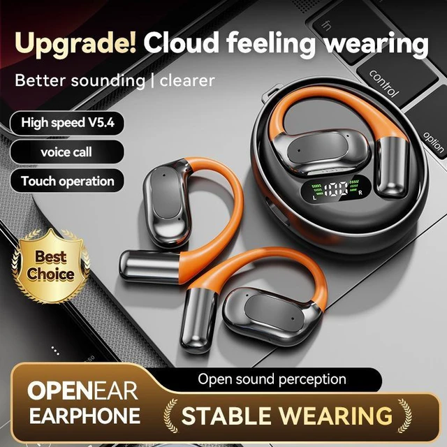 Alt view image 8 of 10 - M113 Rotatable Over-Ear Bestseller Bluetooth Headset OWS Open-Ear, Wireless, Bluetooth 5.4, Type-C, High Performance Battery