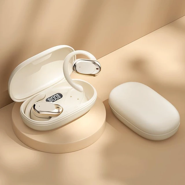 Alt view image 7 of 10 - AI Smart Translation Over-Ear Bluetooth Headset OWS Open-Ear, Bone Conduction, Noise Cancelling, Bluetooth 5.4, Sports Wireless