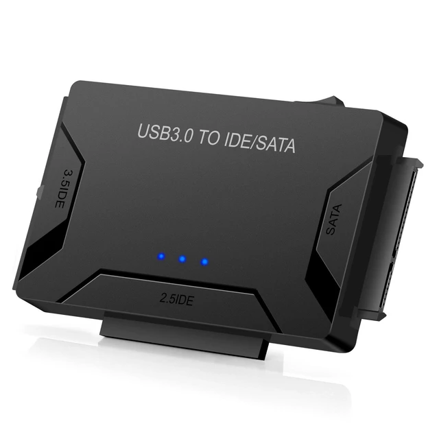Alt view image 8 of 14 - USB 3.0 to SATA/IDE Easy Drive Cable Universal for 2.5/3.5 Inch SSD/HDD, External Converter