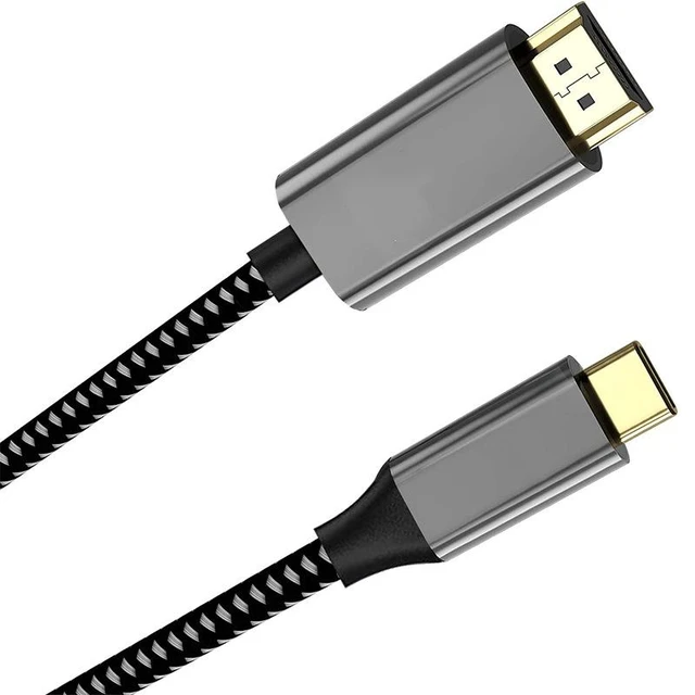 Alt view image 8 of 10 - USB-C to HDMI Cable 4K@60Hz 1m Type-C to HDMI Adapter Cord for Laptop/Phone/Monitor/TV, High-Speed Video Converter for Screen Mirroring