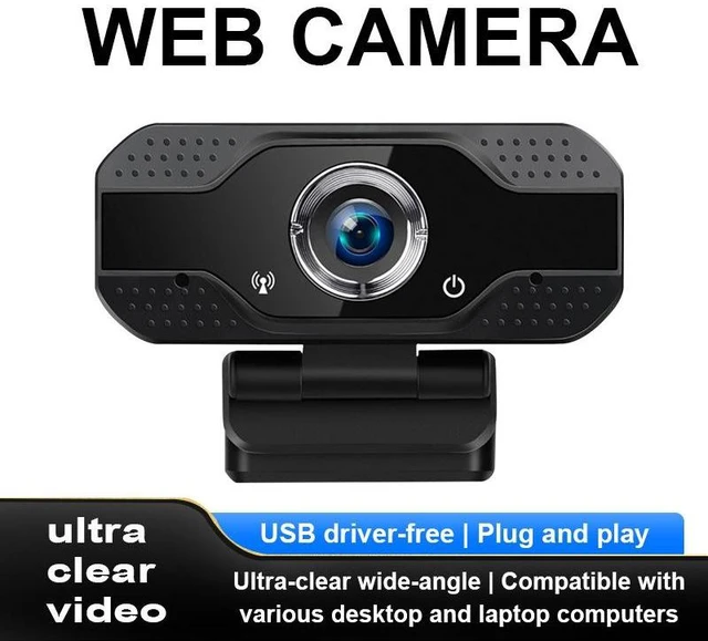 Alt view image 8 of 12 - X52 1080P USB Webcam Plug-and-Play, Built-in Microphone, for Desktop/Laptop, Online Teaching, Video Conference, Remote Work