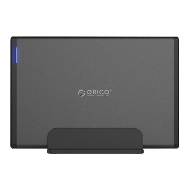 Alt view image 8 of 10 - 7688C3 Vertical Type-C 3.5inch SATA HDD Case External Hard Drive Enclosure